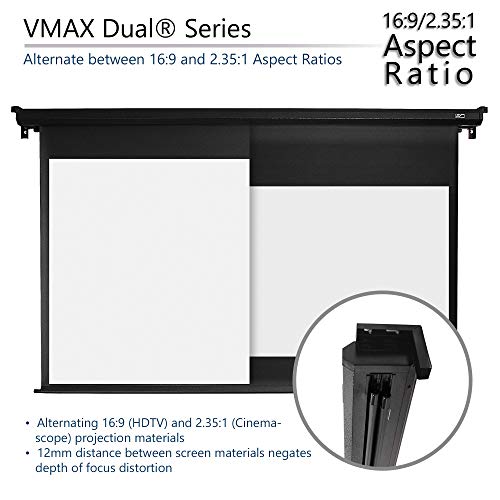 Elite Screens Vmax Dual 120 16 9 114 2 35 1 Dual Format Wall