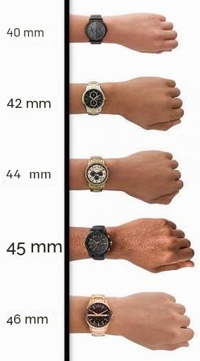 Orologio da uomo, Movimento cronografo al quarzo e cassa da 44 mm con cinturino in acciaio