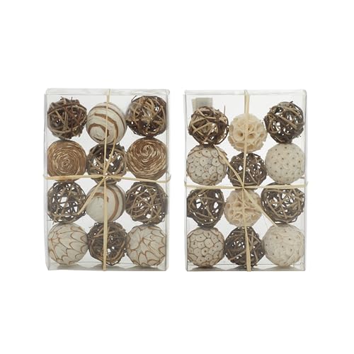 Deco 79 Dried Plant Handmade Decorative Ball Orbs & Vase Filler with Varying De…