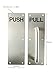 VRSS 304 Stainless Steel Commercial Push Pull Door Handle 100MM x 300MM x 1.2MM (Satin Finish)