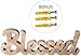 Blessed Freestanding Cutout Sign Made of Wood, Rustic Home Gallery Wall Decor