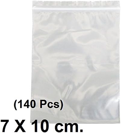 140 Pcs. ALONG SUNZIP 7x10 cm. Zip Lock Plastic Bag Food Storage Bags