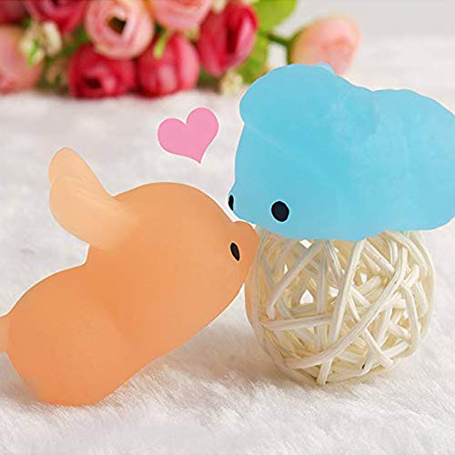 image for Babyrise 28 PCS Squishy Mochi Animals, Glow in The Dark Squishy Mochi 
