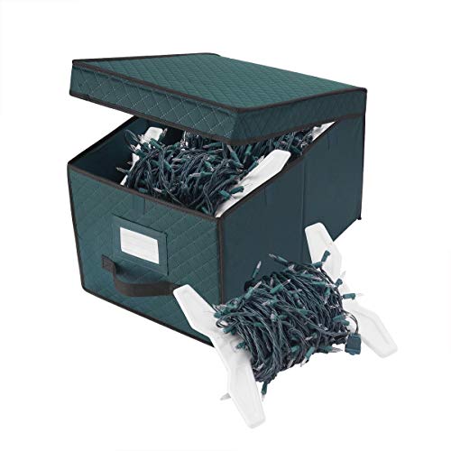 5067 Elf Stor Green Christmas Light Strand Storage Box Organize over 400 Ft of Lights