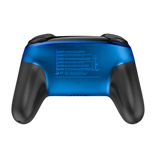 MASCARRY Replacement Shell Case for Switch Pro Controller, Super Switch DIY Transparent Faceplate and Backplate Case with Replacement Buttons for Switch Pro Controller (Ice Blue) - Thumbnail 3