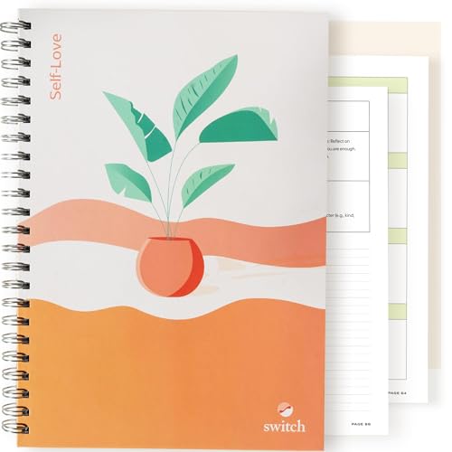 Switch Research The Self-Love Journal - Research-Backed Self-Care Journal, Therapist Recommended Manifestation Journal, Gorgeous Design for Women