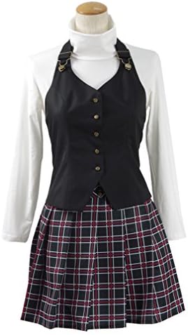 Ice Dream Womens Full Set Student Uniforms White Shirt Plaid Skirt (Woman-S)