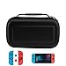 2017 Nintendo Switch Carrying Game Traveler Deluxe Travel Case with 2PCS HD Flim Tempered Glass Screen Protectors， Silicone gel guards with Thumb Grips Caps Complete Combination
