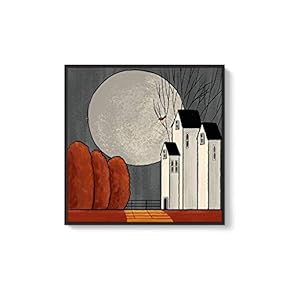 Framed Home Artwork Night for Living Room Bedroom