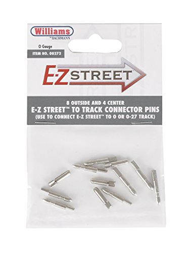 Williams by Bachmann E-Z Street To Track Connector 8 Outside and 4 Center Pins - O Scale
