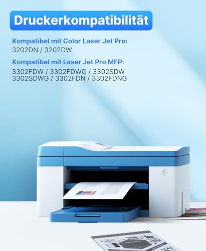 SODFACE 219A 219X Toner with Chip MFP 3302FDWG Compatible with HP 219A 219X Toner for Color LaserJet Pro MFP 3302FDWG 3302SDWG 3302FDNG 3302FDW 3302SDW 3302FDN (Black Cyan Yellow Magenta, Pack of 4)