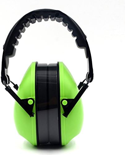 Adjustable Hearing Protection Safety Earmuff, 21db NRR, Green