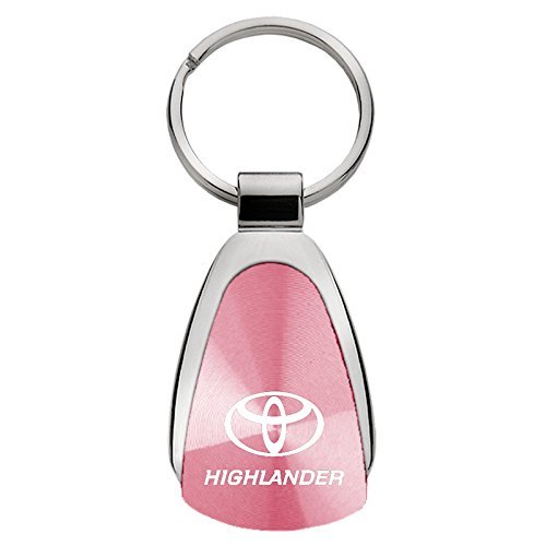 Toyota Highlander Pink Teardrop Keychain