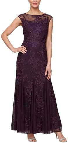alex evenings women's long lace jacket dress Alex Evenings 84122452 Women's Lace Jacket Dress