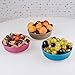 Creative Goods Bamboo Bowls - Eco Small Snack Container for Pasta, Cereal, Oatmeal - Non Toxic, No BPA, Biodegradable Safe for Kids Dinnerware - Gift for Baby Shower, Graduation - 4 Pieces