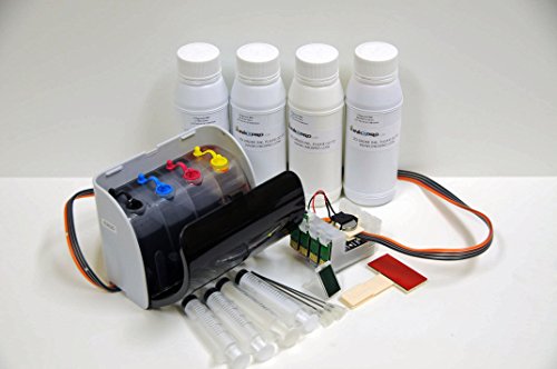 INKXPRO Brand XPRO III Series 1400ml Hi-Definition DYE Ink CISS for Epson Workforce WF-3640 WF-3620 WF-7110 WF-7610 WF-7620 printer T252 cartridge Continuous Ink system