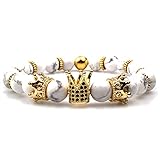 GVUSMIL Imperial Crown Bead Bracelet King&Queen