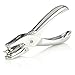 Hand Metal Single Hole Punchers One Hole Paper Heavy Duty Puncher for School, Home and Office (1/4 inch Hole)