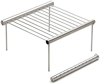 Portable Camping Grill,Stainless Steel Over Fire Camping Grill Tools for Outdoor Trips Tailgating