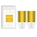 HAMPAN 100 Gold Plastic Cups 9 Oz Gold Rimmed Tumblers Clear Plastic Cups Disposable Cups For Wedding Party
