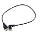 Smays Left Angle HD Mini HDMI to HDMI Cable for Camera, Flat DV, DC, Tablet TF101 (1.64 Feet=50 Centimeters)