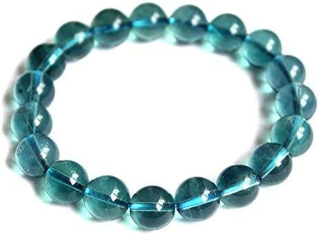 Jan Dee Natural Semi-Precious Gemstone Healing Power Blue Fluorite Crystal Bracelet
