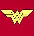 Wonder Woman Logo Ladies Tank Top, Red (Medium)