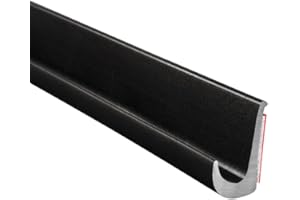 Trim-Lok Drip Rail, Black – 1/2” Height, 25’ Length – PVC Plastic Rain Gutter for Cars, Vans, and RVs, Easy to Install Flexible Drip Rail Molding to Control Water Runoff, Durable 3M Tape Included