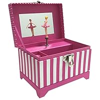 Musical Ballerina Jewelry Box - Pink