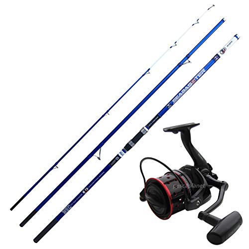 agc Kit SURFCASTING Evo Fishing bestehend aus Canna Evo Fishing SEABASSTER 4,20m 80-200 Gr + Globe Fishing Shamal 8000