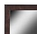 Over The Door Mirror - 50 X 14 Full Length, Easy to Hang- Brown Finish