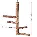 Bird Perch Nature Wood Stand for 3-4pcs Small Medium Parrots (M)