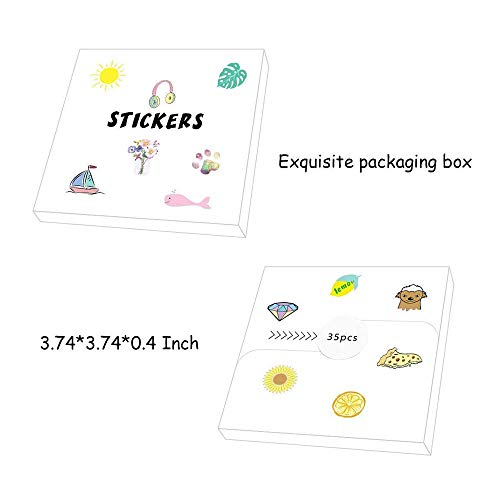 Vsco Girls Stickers for Water Bottles 35-Pack Cute Aesthetic Trendy Waterproof Vinyl Stickers for Teens Kids Girls and Boys, Perfect for Laptop Phone Travel Guitar Bike Helmet Car(Multi Colorful) - Thumbnail 7