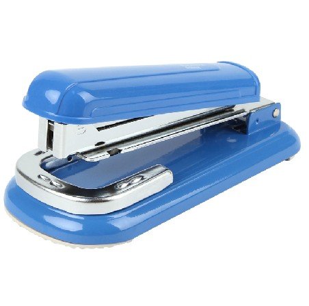 Comix B3828 Multi-function-rotating Stapler , is suitable for 24/6, 26/6 staples, enable papers ' thickness of 25pages/80g, Blue, Light-grey color random