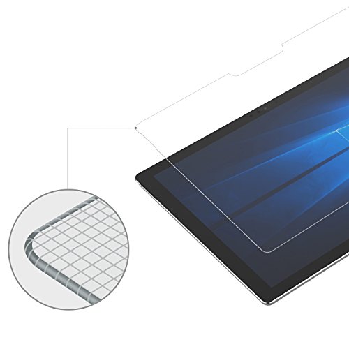 JETech Surface Pro 4 Screen Protector Tempered Glass Film for Microsoft Surface Pro 4 and Surface Pro 2017