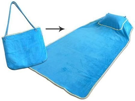 Velour Beach Towel Inflatable Pillow And Bag All In One Amazon