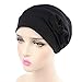 Ever Fairy 3 Colors Chemo Cancer Head Scarf Hat Cap Ethnic Cloth Print Turban Headwear Women Stretch Flower Muslim headscarf