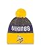 New Era NFL Minnesota Vikings 2016 Youth Reverse Team Color Sport Knit Beanie, One Size, Gold/Gray