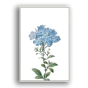 Framed Canvas Wall Art Beautiful Flowers in Grid Giclee Print Gallery Wrap Modern Home Prints Ready to Hang - 16x24 inches