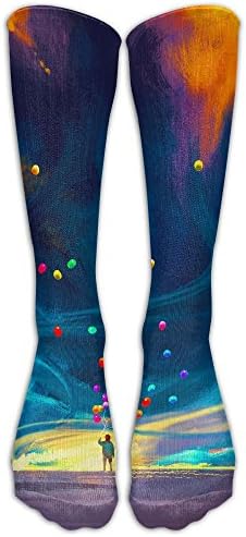Artistic Balloons Storm Athletic Tube Stockings Women's Men's Classics Knee High Socks Sport Long Sock One Size