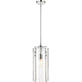 Z-Lite 3036P8-PN Alverton Pendant, 1-Light 100 Watts, Polished Nickel