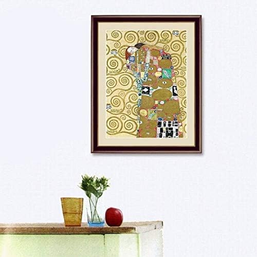 Amazon Co Jp グスタフ クリムト 抱擁 高精彩工芸画 手彩 人物画 生命の木 生命の樹 黄金時代 ウイーン分離派 世紀末美術 オーストリア 近代絵画 世界の名画 版画 複製画 F6 R3153 F4 R3927 F4 ホーム キッチン