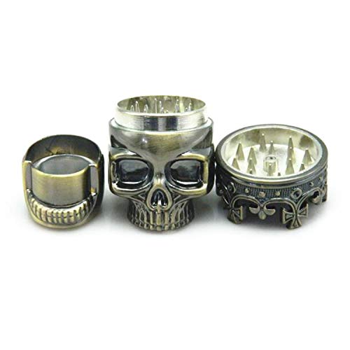 Small Size 3 Layers Men Skull Head Shape Grinder Portable Herb Tobacco Herb Spice Crusher Hookah Smoking Accessories