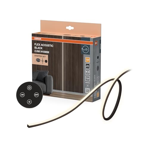 OSRAM Flex Acoustic LED Strips Black H10 mm Starter Kit