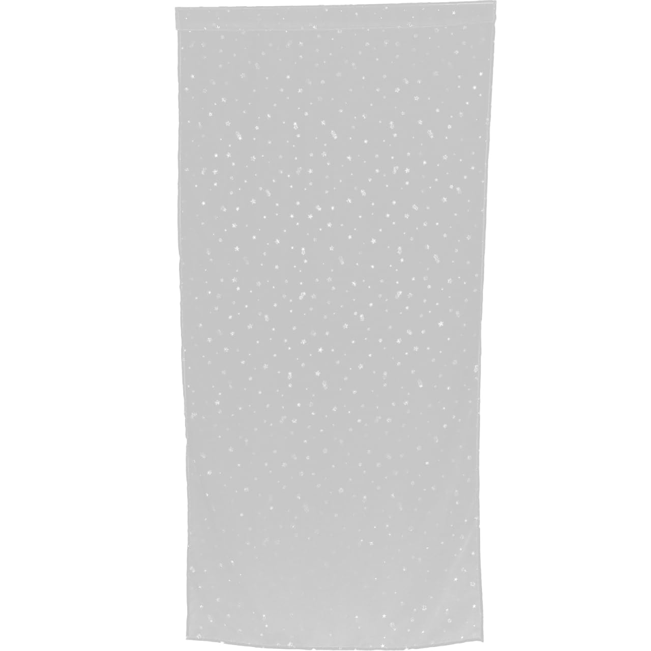 Homoyoyo Star Tulle Curtains, Sheer Star Curtains for Bedroom Glitter Star Voile Curtain Panel Voile Net Curtains for Home Cafes Restaurants Decoration (100x200CM, White)