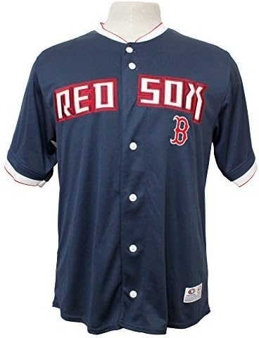 MLB Boston Red Sox Mens Athletic Mesh Jersey (Medium)