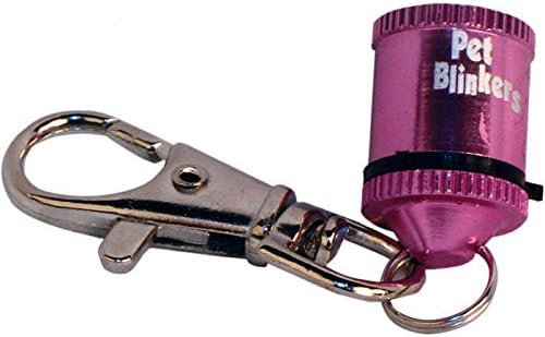 Pet and Child Safety Blinker Waterproof Pink &amp; Jade LED Light with Keychain Clip
