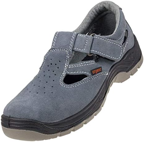 Lightweight Safety Sandals Grey Anti Static Slip Resistant Steel Toe Cap 302S1