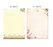 IMagicoo 50 Writing Stationery Paper Set, Lined Stationery Paper for Writing letters, Floral Letter Writing Papers with lines for Invitations, Notes, 11.7x8.26'' Letterhead Papers, 2 Different Style