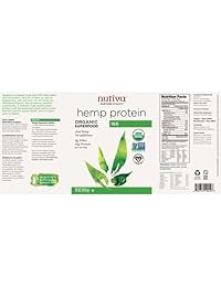 Nutiva Hemp Proteínas, Superalimento Orgánico, Aceite de cáñamo prensado en frío, 16 Fl Oz, 15 Servimientos,...